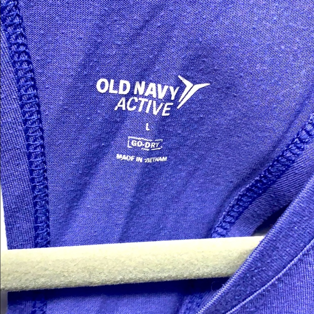 Periwinkle Athletic Shirt- ties in the back